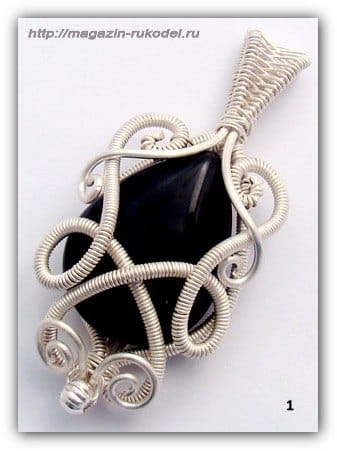 Кулон из проволоки своими руками.