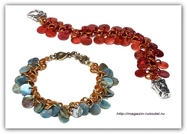 Браслет из колец.