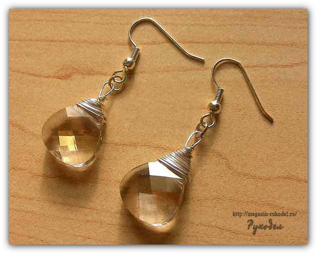 Как сделать сережки.