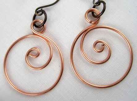 Сережки из проволоки своими руками