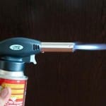 Газовая горелка на баллончик с пьезоподжигом для проволоки.