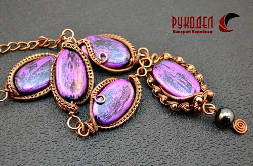 Оплетаем бусину проволокой