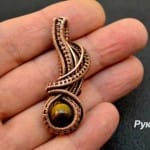 Кулон - подвеска из проволоки своими руками.