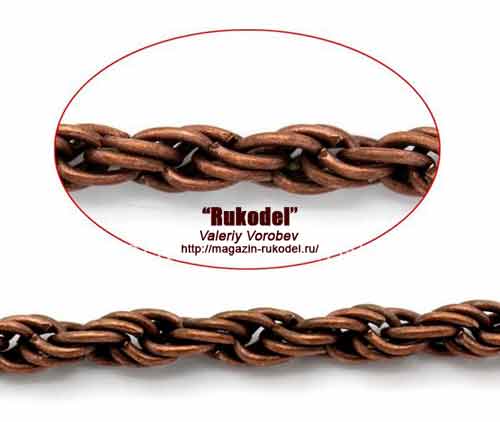 Купить медную цепочку для украшений