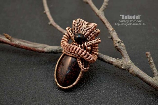 Украшения из проволоки - Wire Wrap Pendant