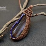 Кулон из проволоки с агатом Wire Wrapping.