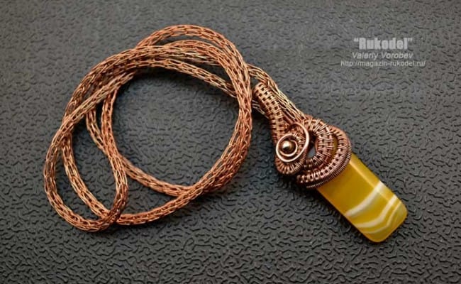 Ожерелье-из-проволоки-своими-руками