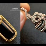 Кулон из золотой и медной проволоки своими руками. 