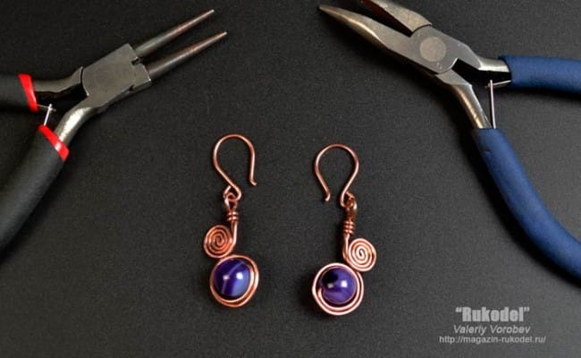 Сережки-из-проволоки