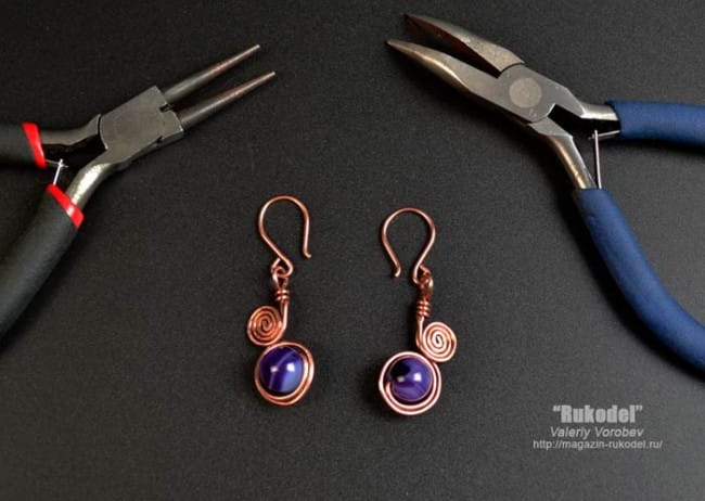 Сережки-из-проволоки