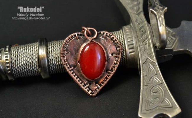 Кулон Wire Wrapping