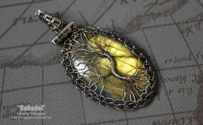 Авторский Кулон "Дерево жизни" ручной работы.